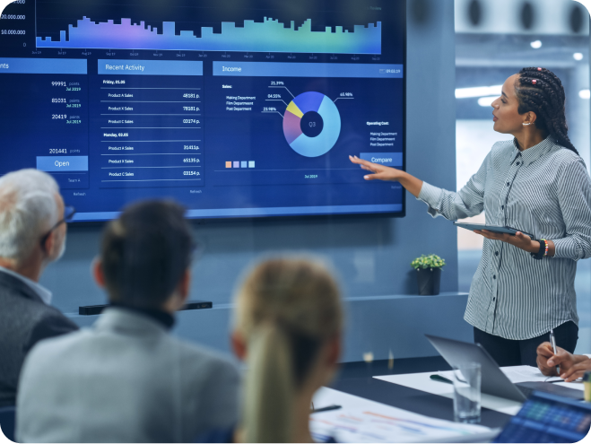 Enterprise leaders in a meeting
