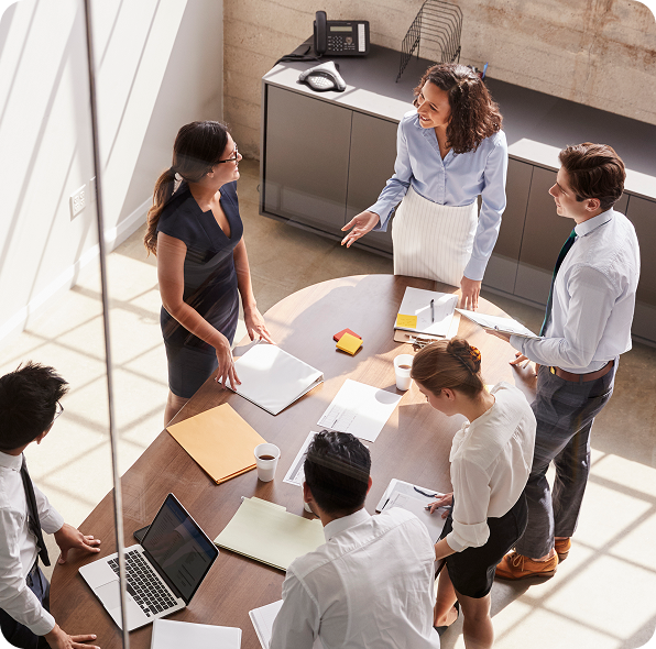 Enterprise leaders in a meeting